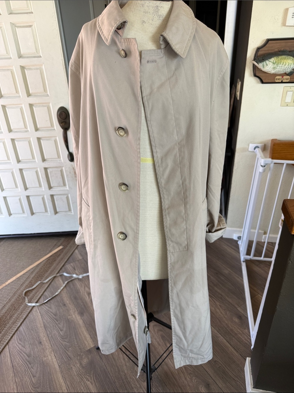 Vintage misty harbor Classic Women's Beige Trench Coat